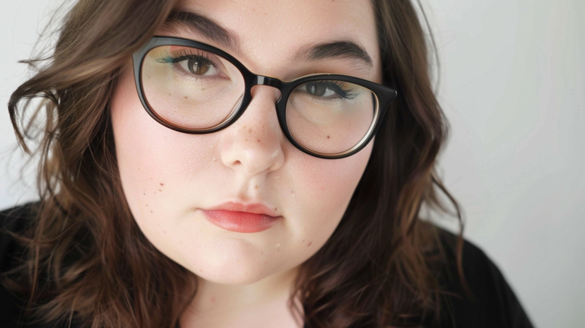 Chubby Face Glasses for Round Face Female