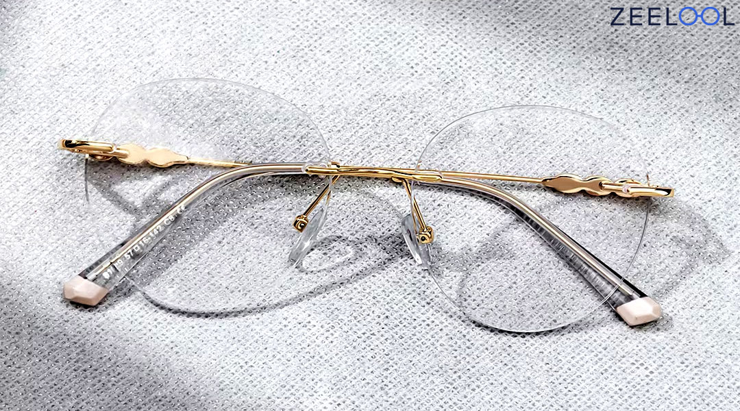  Minimalist rimless glasses