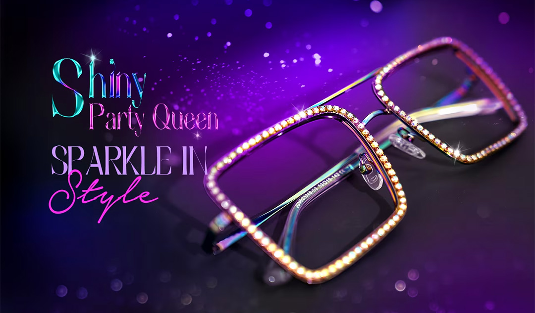 Zeelool Shiny Party Queen Diva Glasses