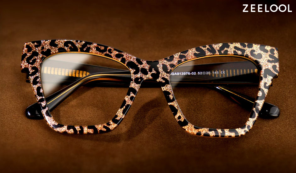 ZEELOOL Ansyah Cat Eye Leopard Glasses