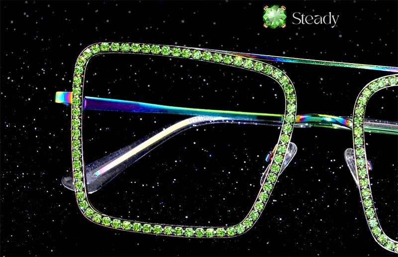  Zeelool Shiny Parkrty Queen Diva Sparkle eyeGlasses