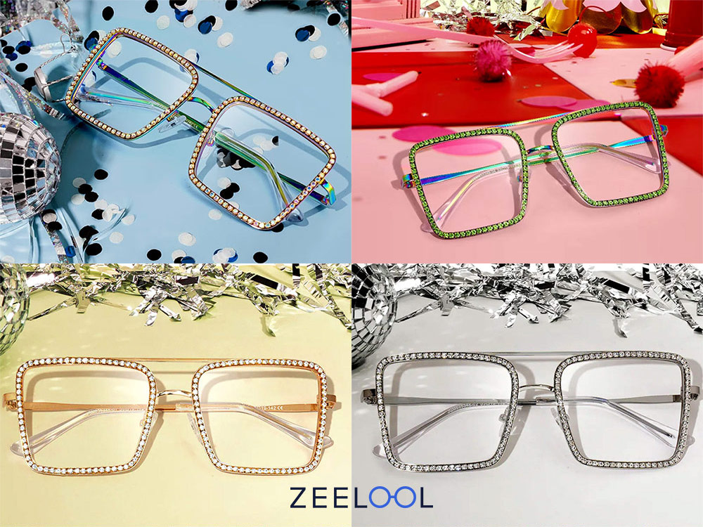  Zeelool Shiny Parkrty Queen Diva Glasses