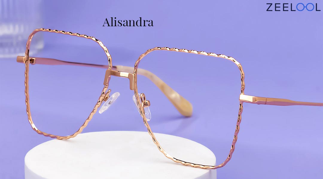Thin metal frames eyeglasses