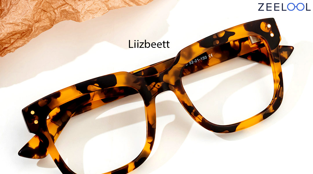 Retro-style frame glasses