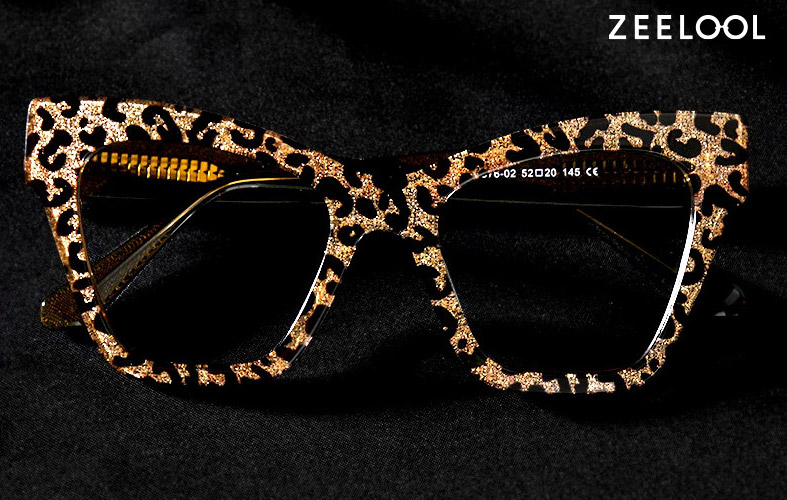 ZEELOOL Ansyah Cat Eye Leopard Frame Glasses