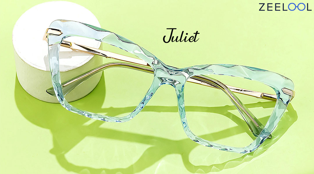 Crystal frame eyeglasses: