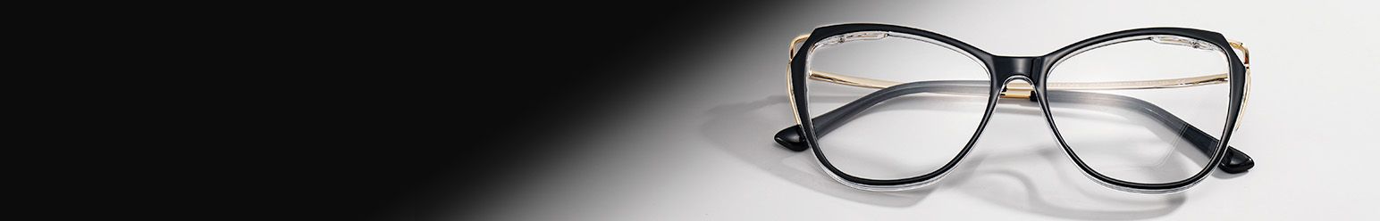 black frames eyeglasses