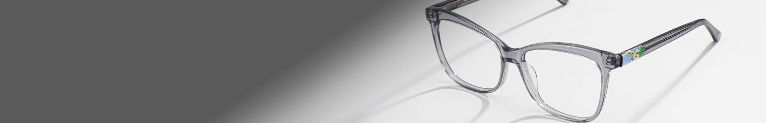 gray frame glasses