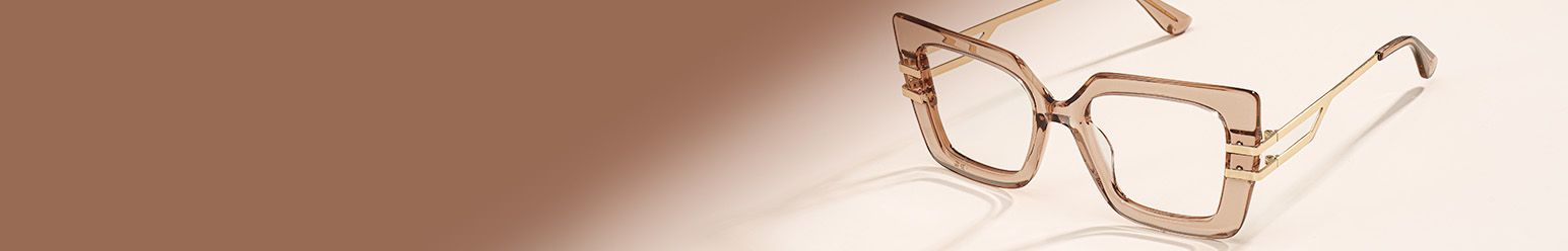 champagne frame glasses