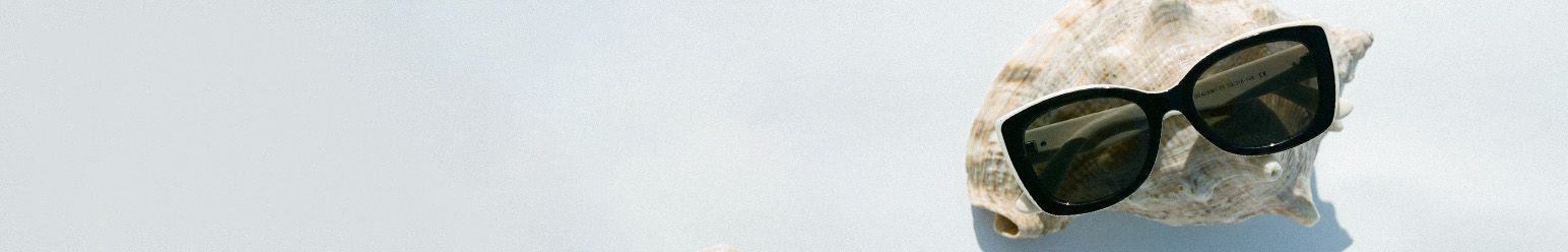 black-framed sunglasses