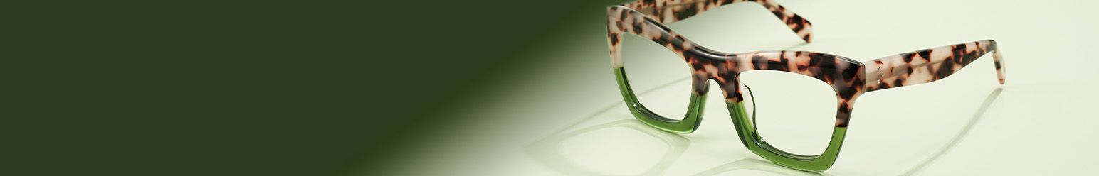 two-tone color frame glasses