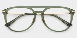 Isabelle Green Aviator Glasses1