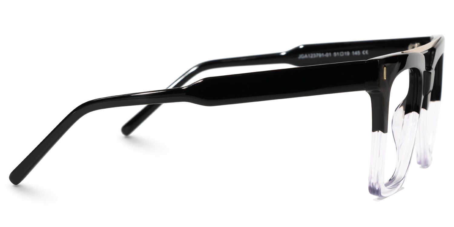 Marin Aviator Black-Clear Glasses2