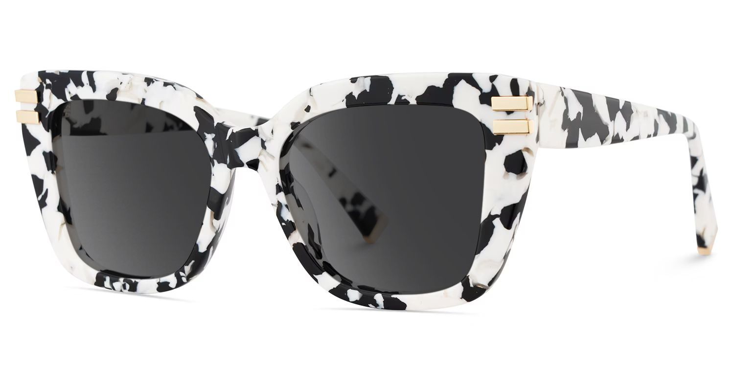 Cow Print Glasses with Square Frames2