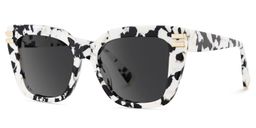 Cardozo Square Cow Print Glasses2