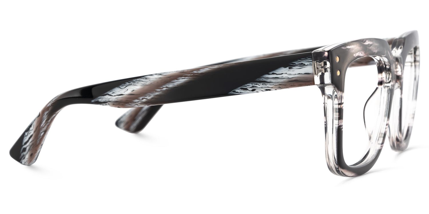 Square Spectacles For Men In Brown Color4