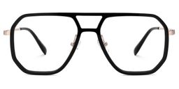 Jefri Aviator Black Glasses0