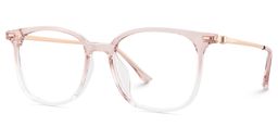 Cora Pink Square Glasses3