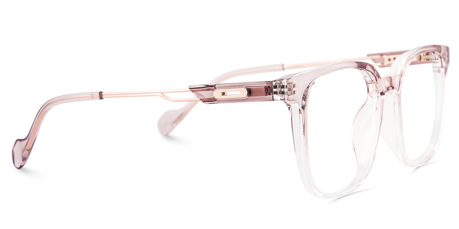Chloe Pink Square Prescription Glasses | ZEELOOL Canada4