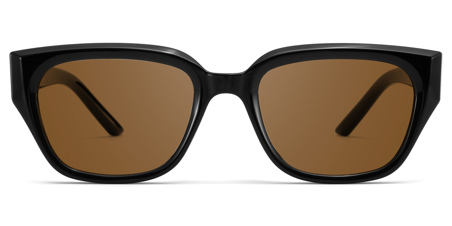 Serene Cat Eye Black Crystal Polarized Sunglasses good-img