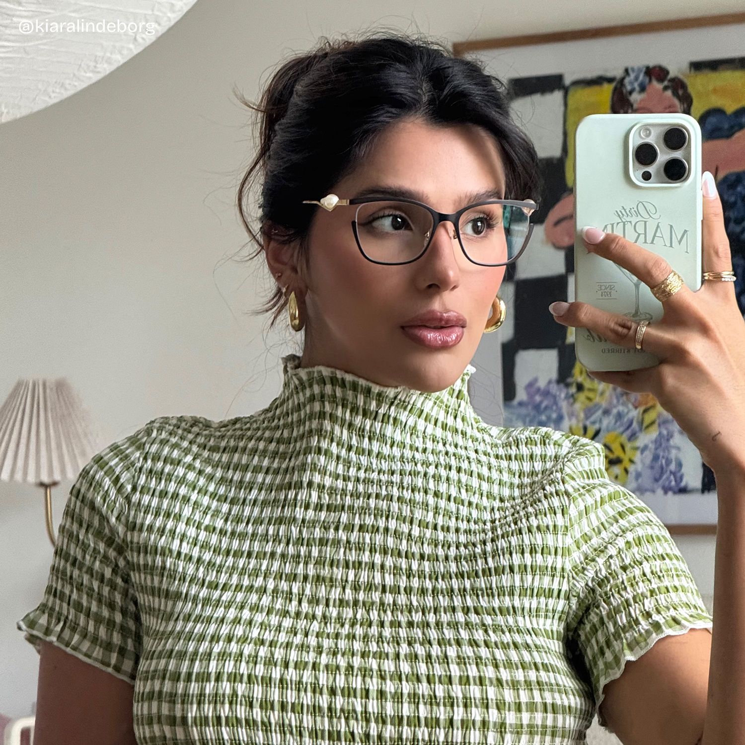 Aria Eyeglasses in Round Black Frame | ZEELOOL Canada9