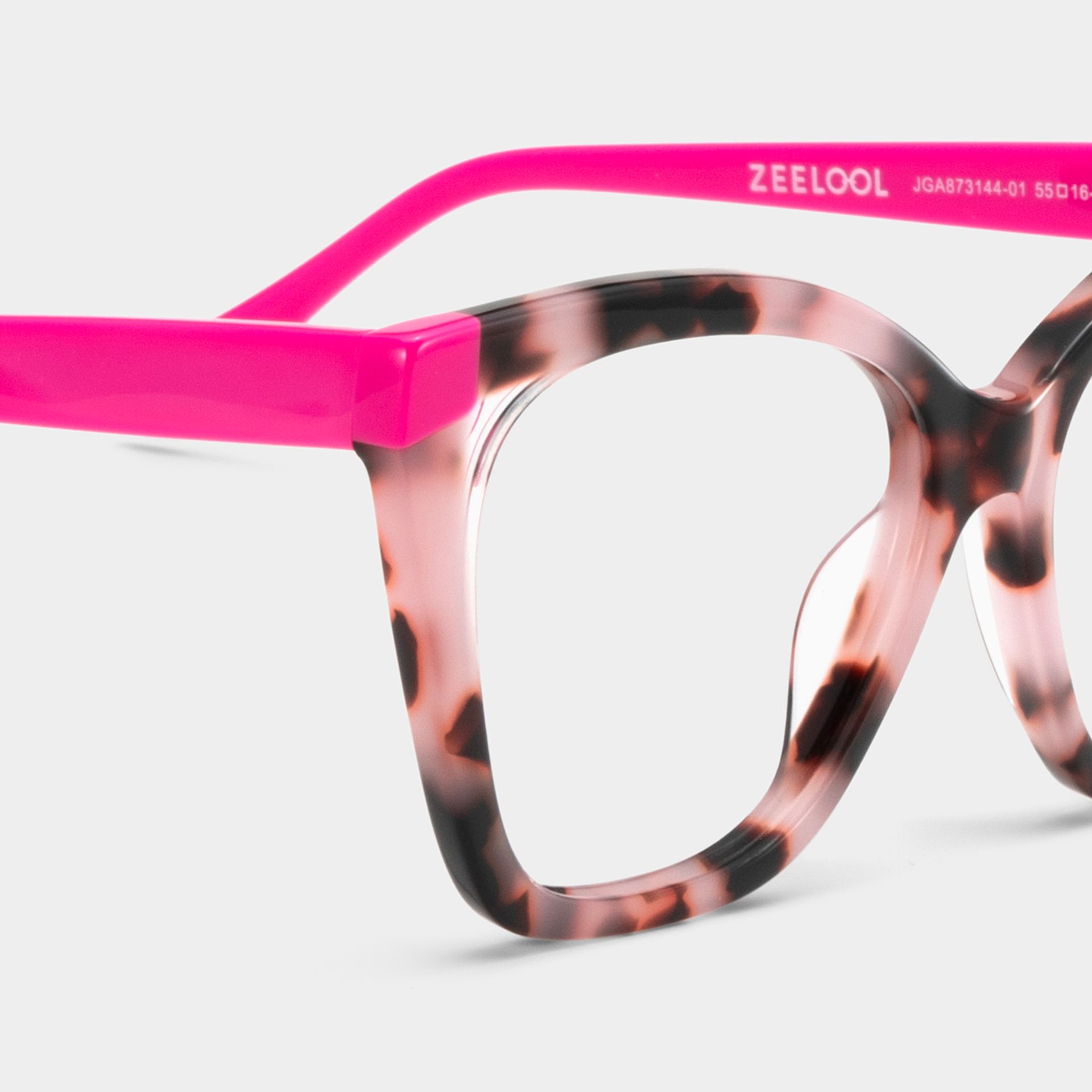 Kira Pink Tortoise Frame Glasses with Butterfly Frame Online | ZEELOOL Canada6