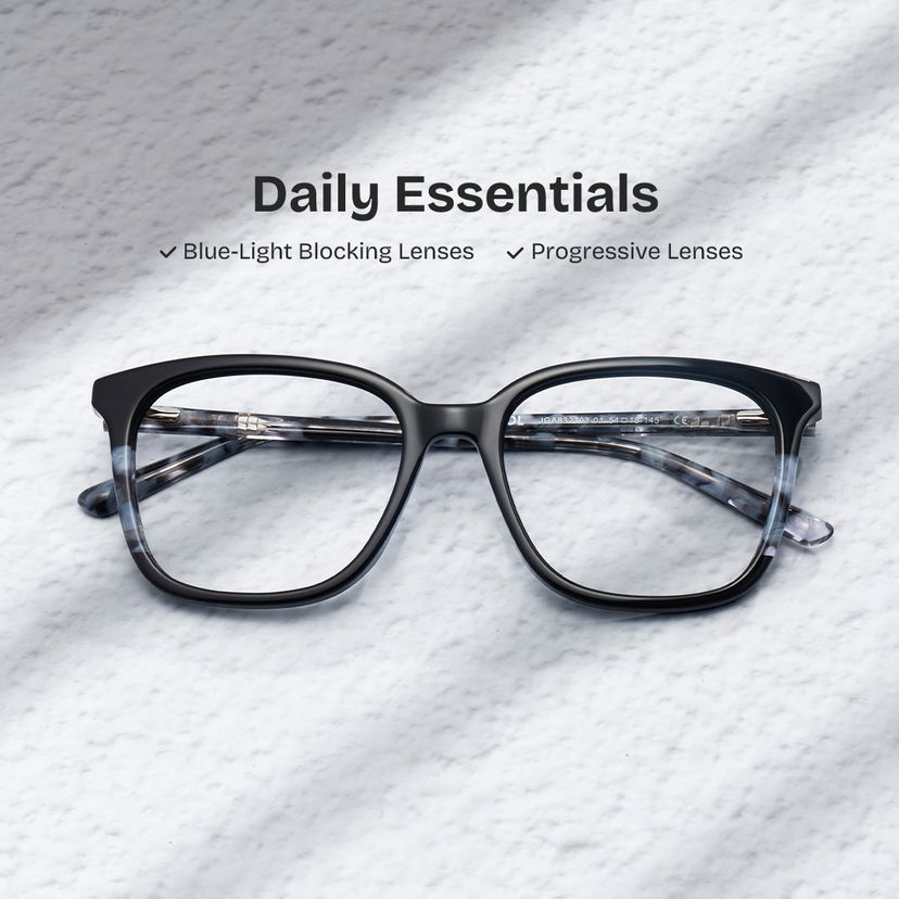 Finnley Black Square Glasses