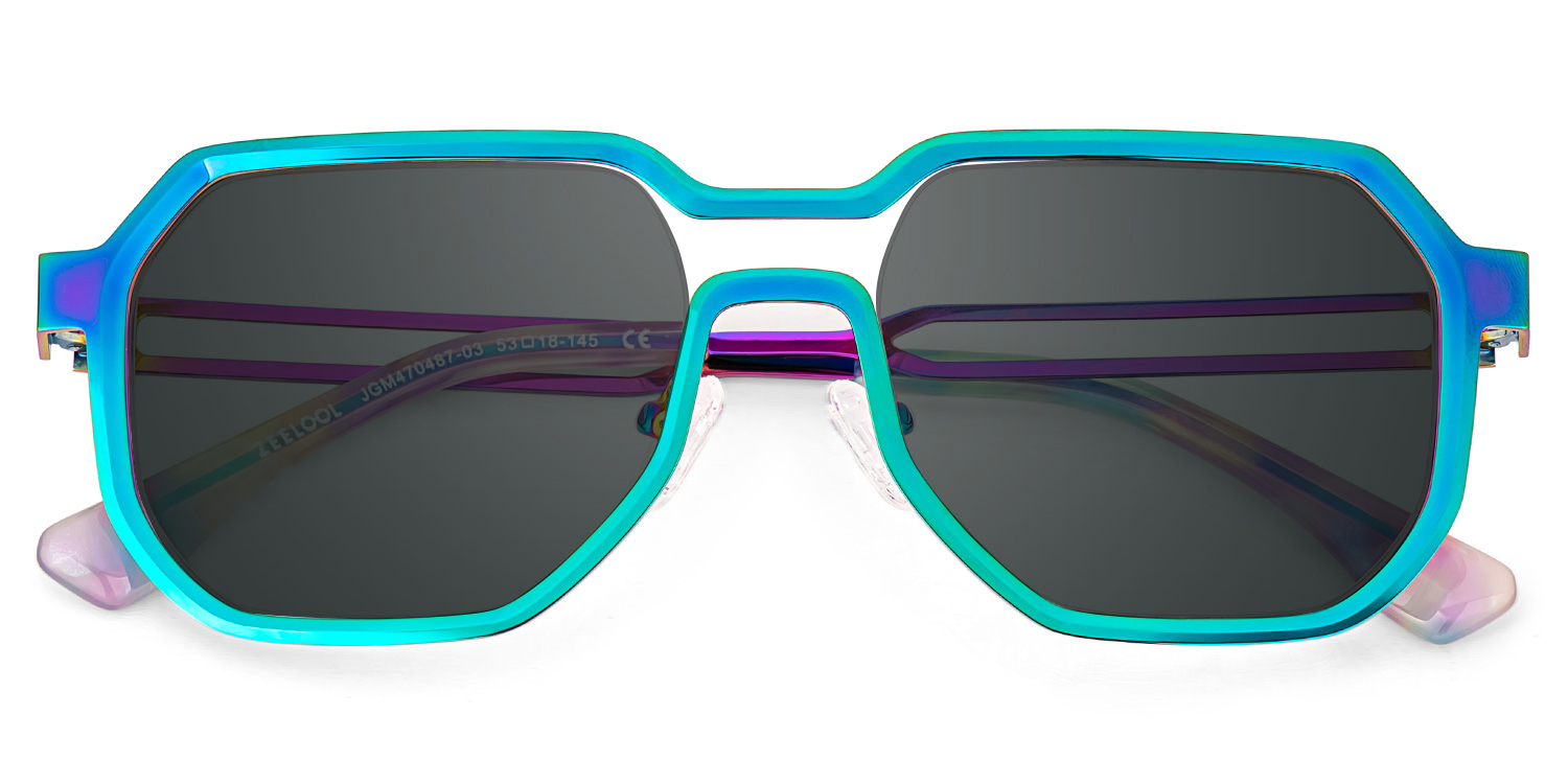 Hype Geometric Iridescent Glasses2