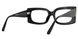 Orduno Rectangle Gray Leopard Glasses5