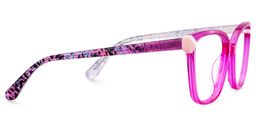 Nolan Square Neon Pink Glasses5