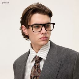 Henry Rectangle Brown Glasses6