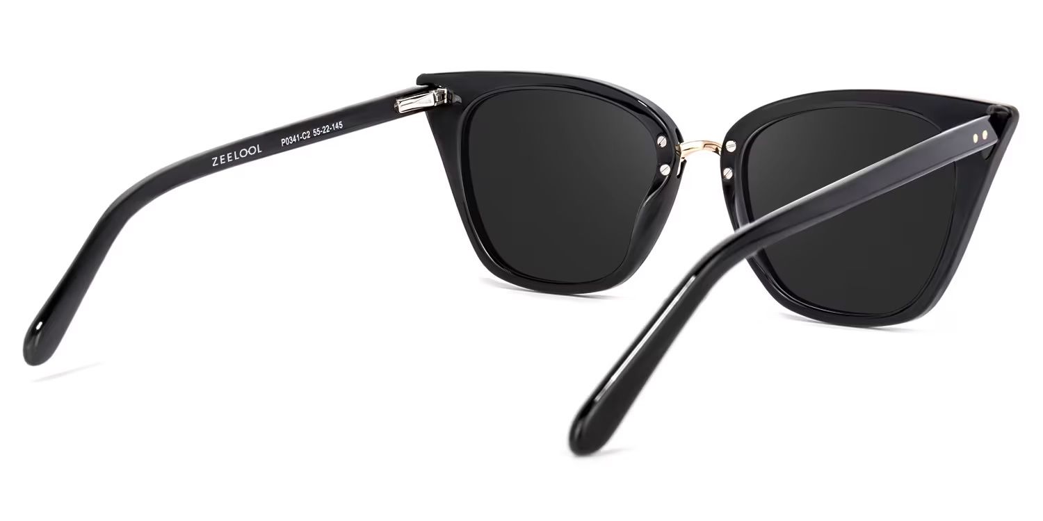 Tallulah Cat Eye Black Sunglasses  | ZEELOOL Canada4