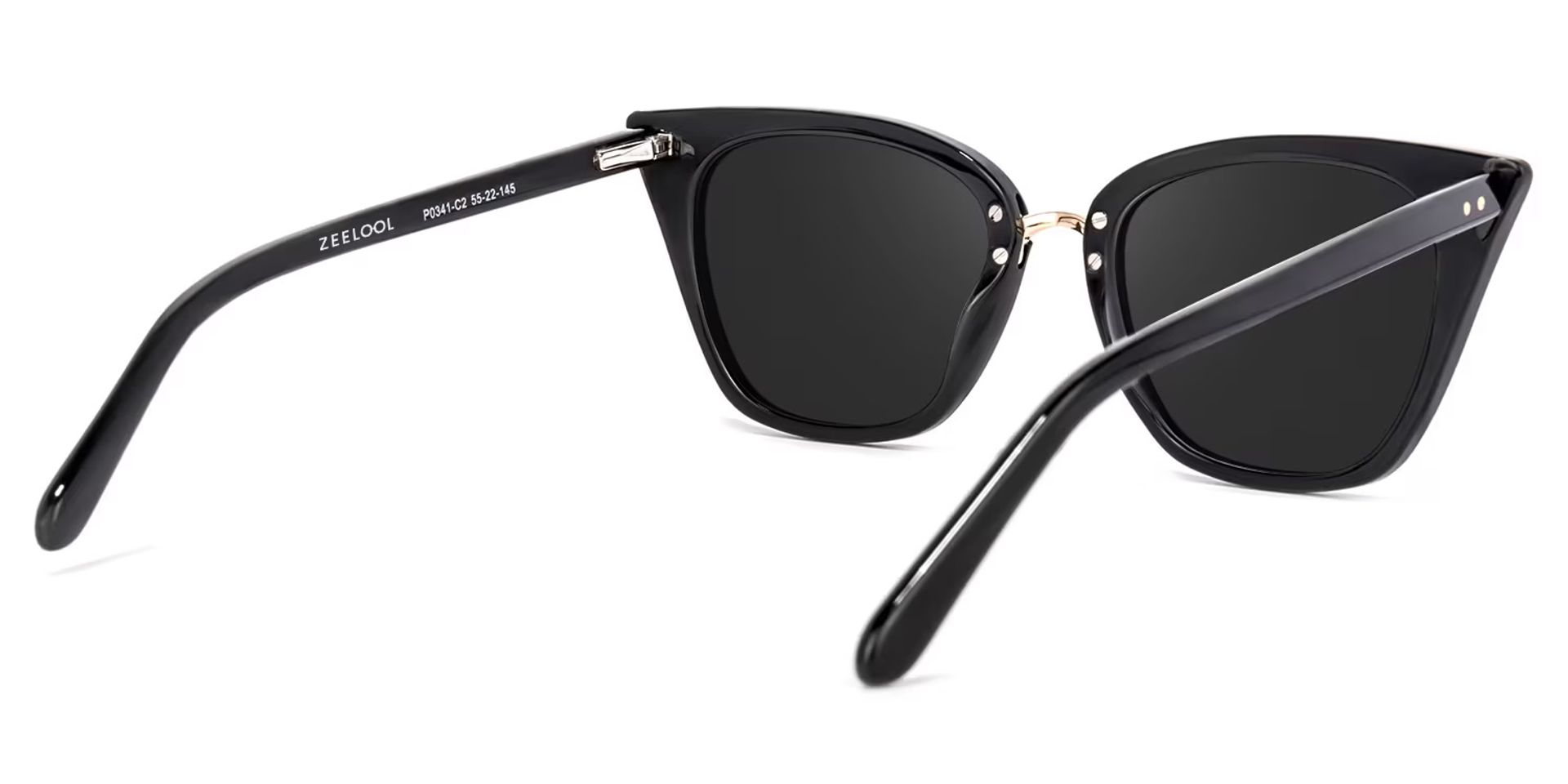 Tallulah Cat Eye Black Sunglasses  | ZEELOOL Canada4