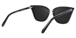 Tallulah Cat Eye Black Sunglasses4