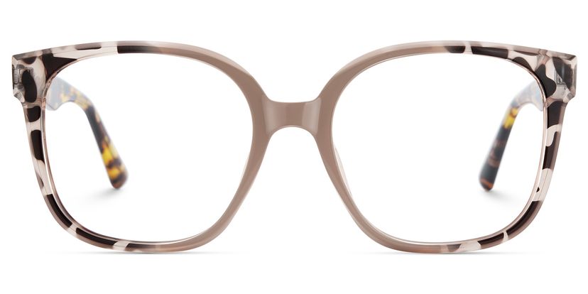 Siner Khaki Tortoise Square Glasses