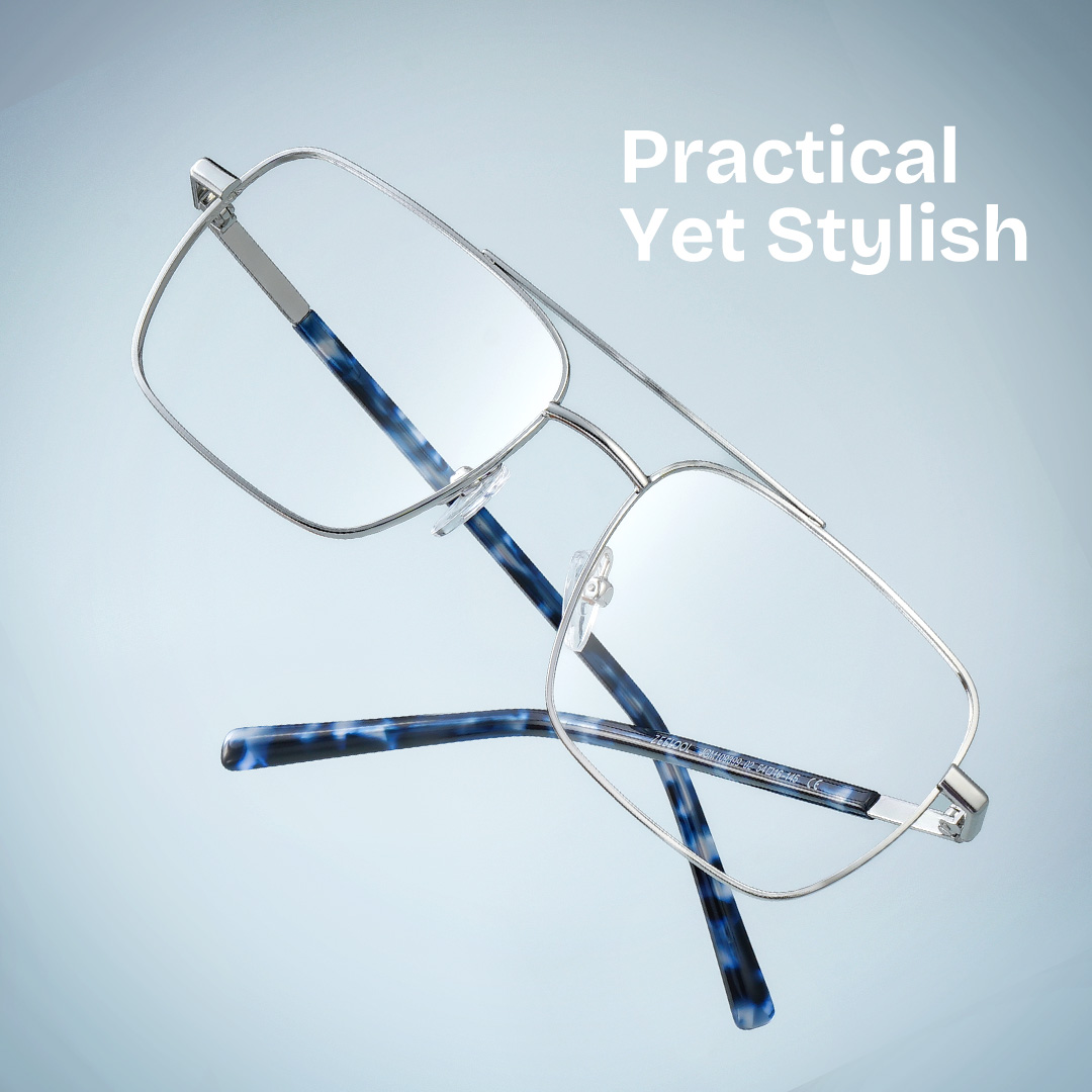 Iris Aviator Silver Glasses1