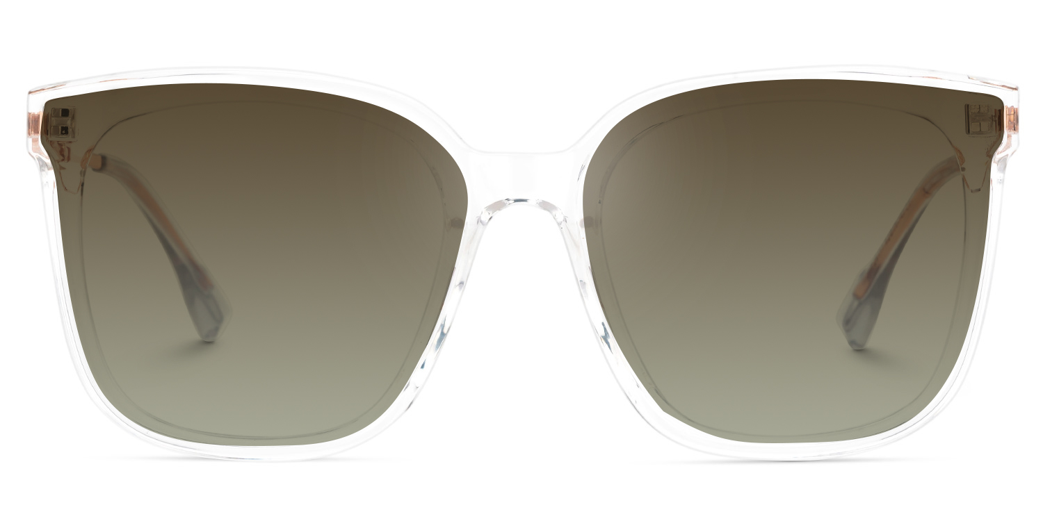 Tammie - Square Crystal Frame Sunglasses0