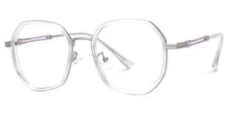 Frazier Geometric Clear Glasses1