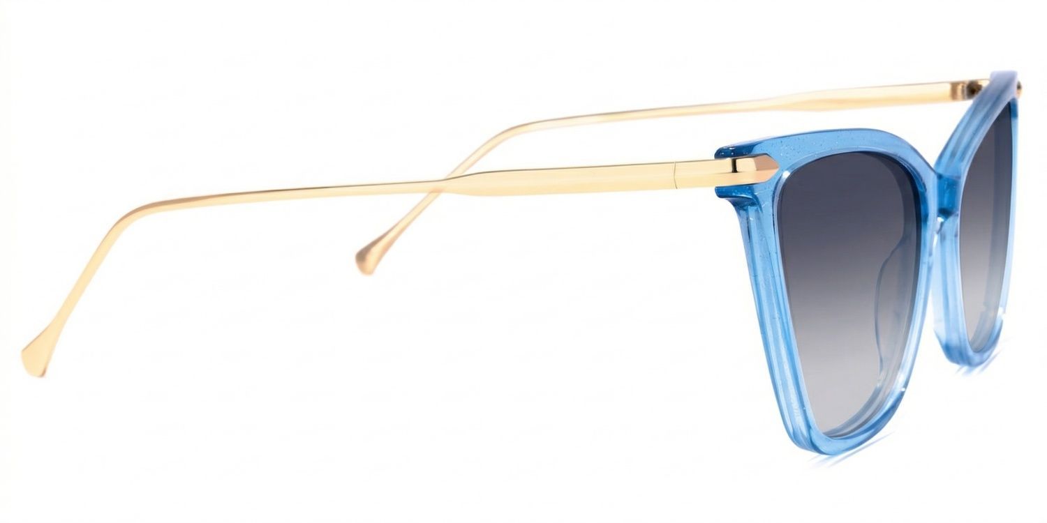 Hilary Butterfly Blue Glasses | Zeelool Glasses2