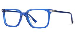 Goveo Rectangle Blue Glasses3