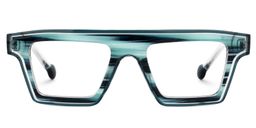 Gerri Rectangle Blue Glasses0