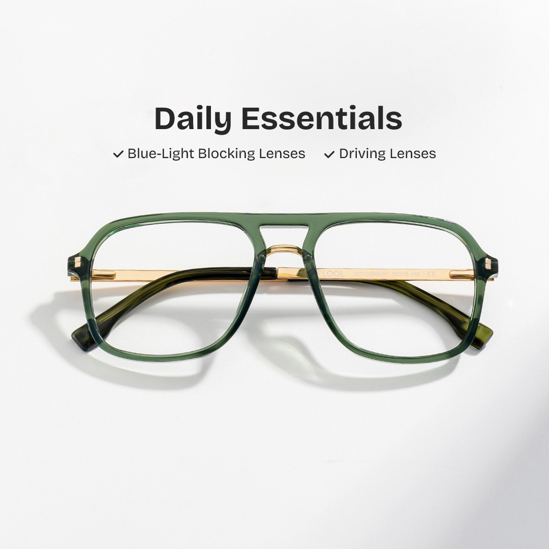 Kilworth Aviator Green Glassess0