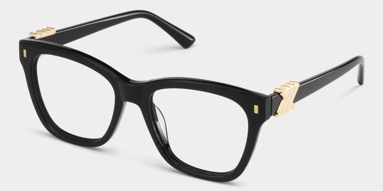 Square Black Eyeglasses- Mae Acetate Frame Glasses2