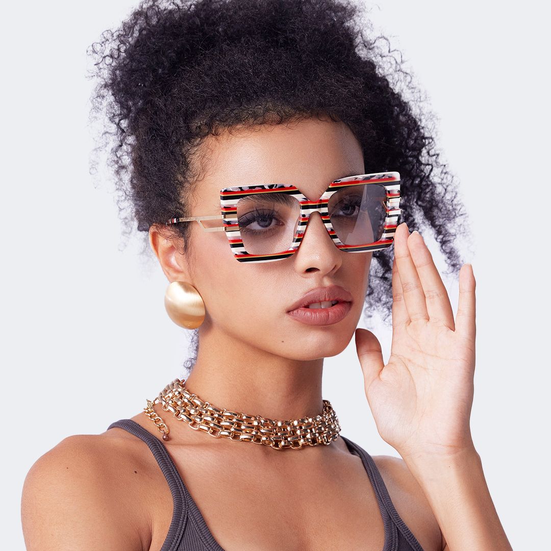 Poutine Square Multicolor Glasses6