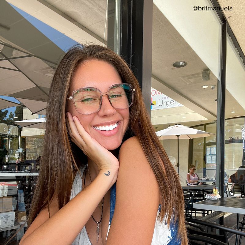 Payton Geometric Beige Glasses