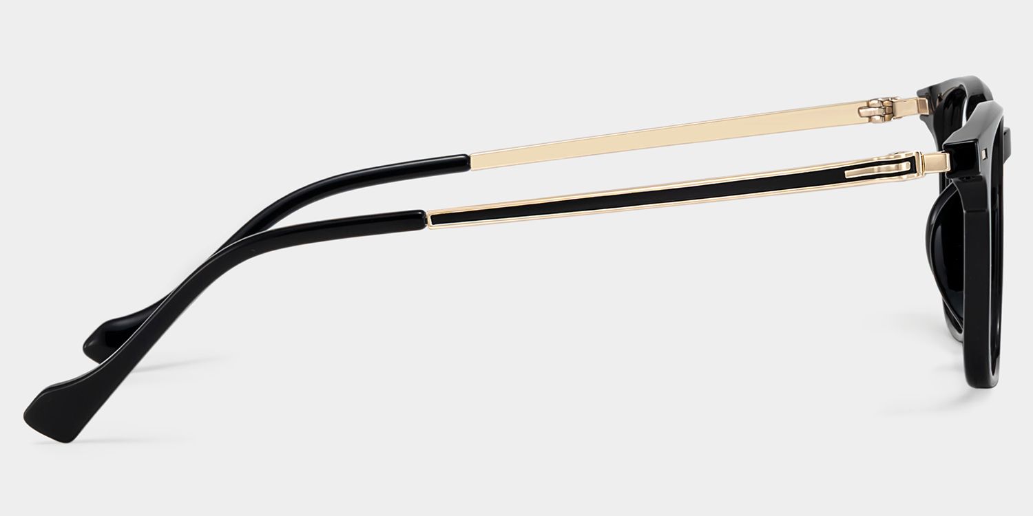 William Men's Black Rectangular Eyeglasses in Mixed Frames | ZEELOOL3