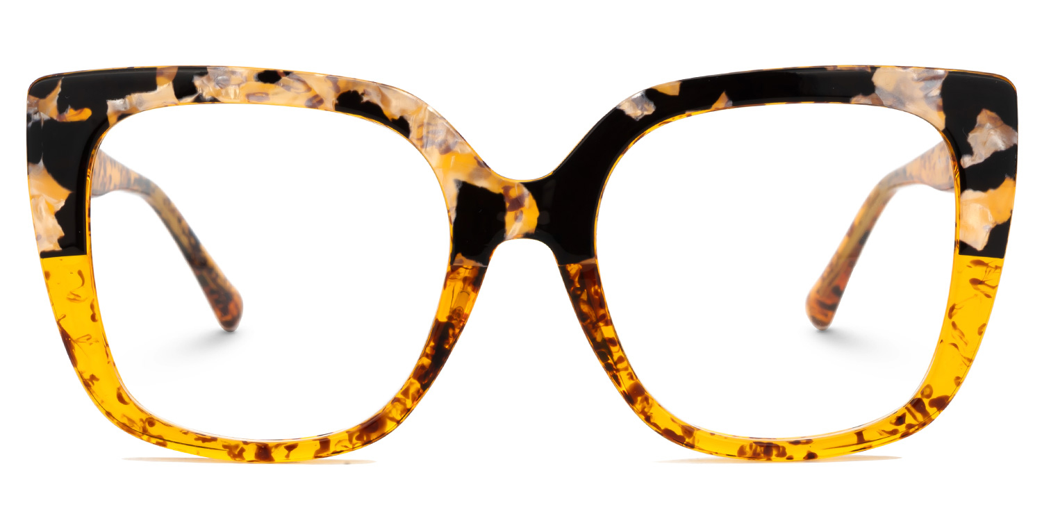 Brenda Square Amber Eyeglasses Online for Women0