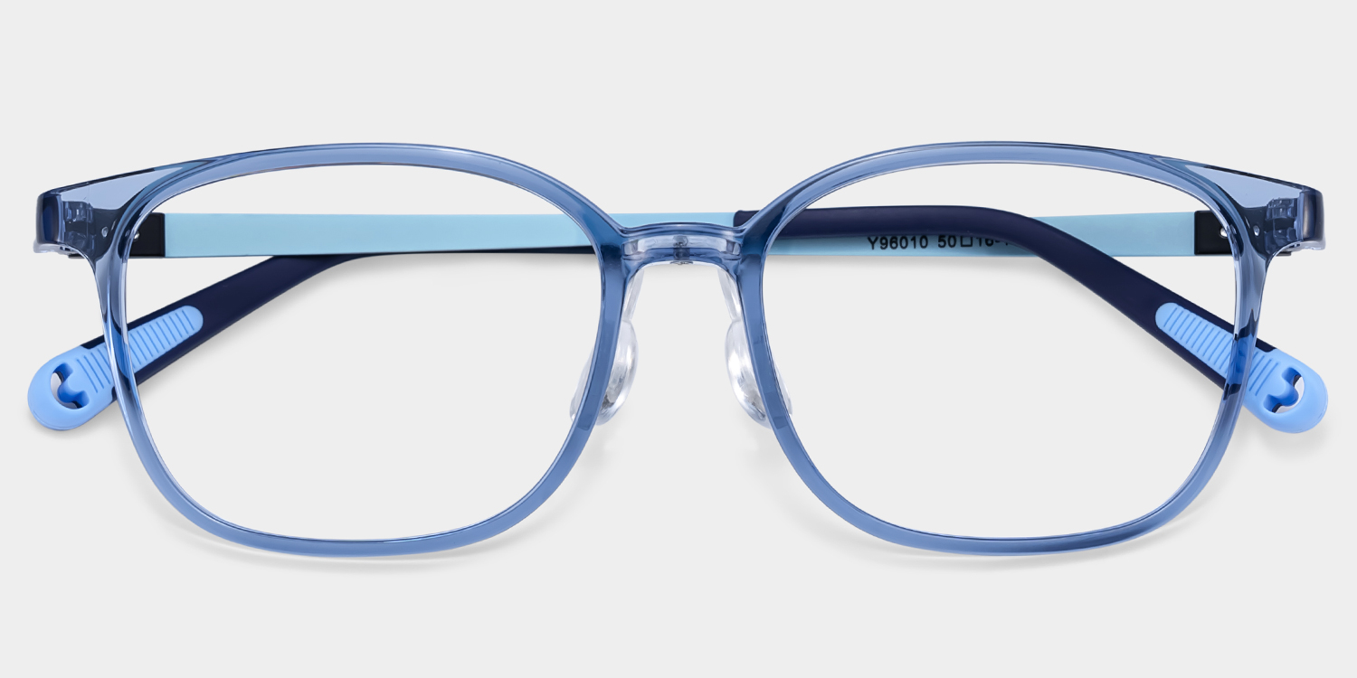 Lane Rectangle Blue Crystal Glasses1