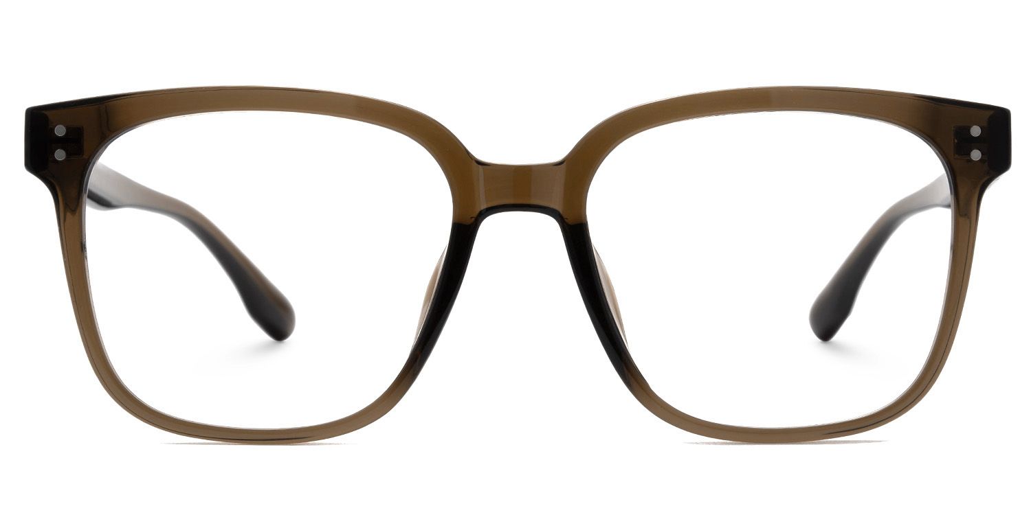 Oglesby Square Blue Light Blocking Glasses Brown Frame | ZEELOOL Canada0