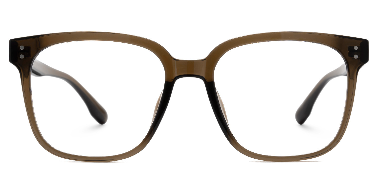 Oglesby Square Blue Light Blocking Glasses Brown Frame | ZEELOOL Canada0